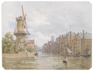 Kanaal in Rotterdam door Franz Alt